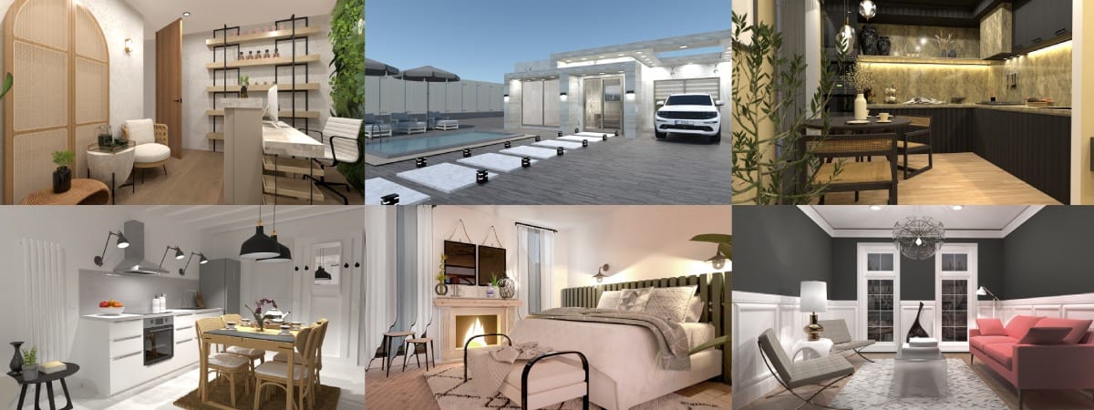 Designs created with Planner 5D