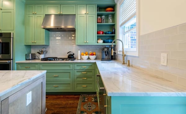 Classico design da cucina verdi