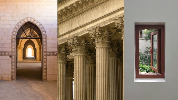 Glossary: Architecture Terms.arc, columns, windows