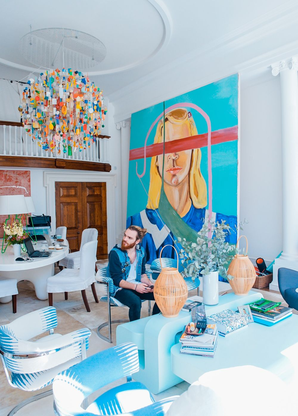 add a statement art piece for maximalist design 