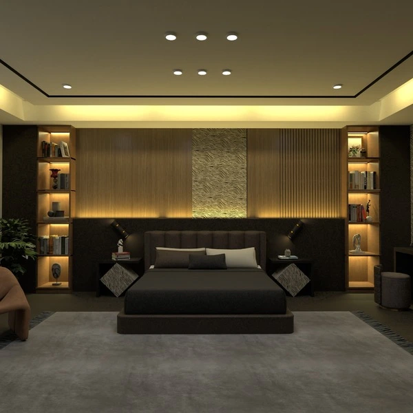 floor plans apartment furniture decor bedroom lighting 3d