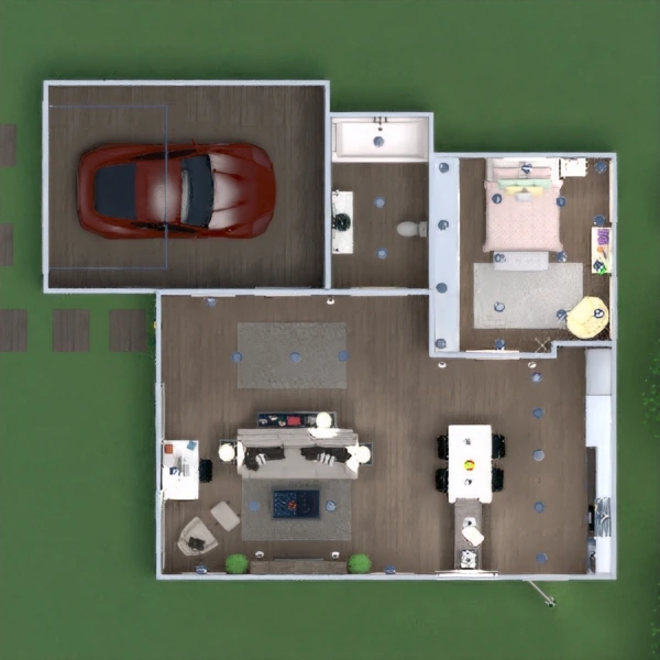 planta baixa com garagem